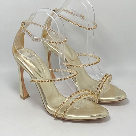 Alexandre Birman Dolores Crystal Ankle-Strap Sandals size 38.5 - Picture 6 of 13